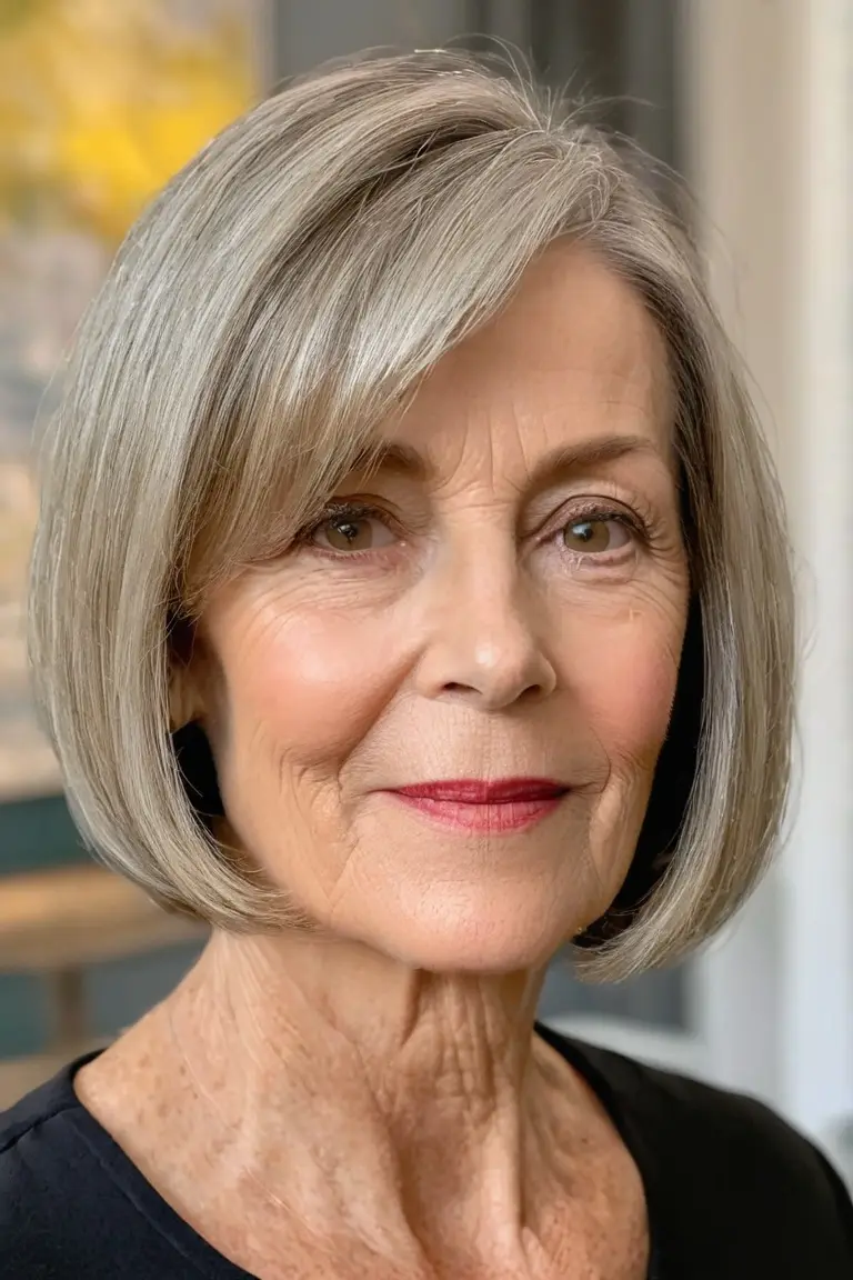 Blunt Bob With Side Part