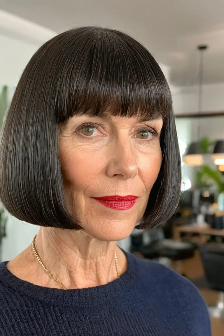 Bob With Blunt Bangs