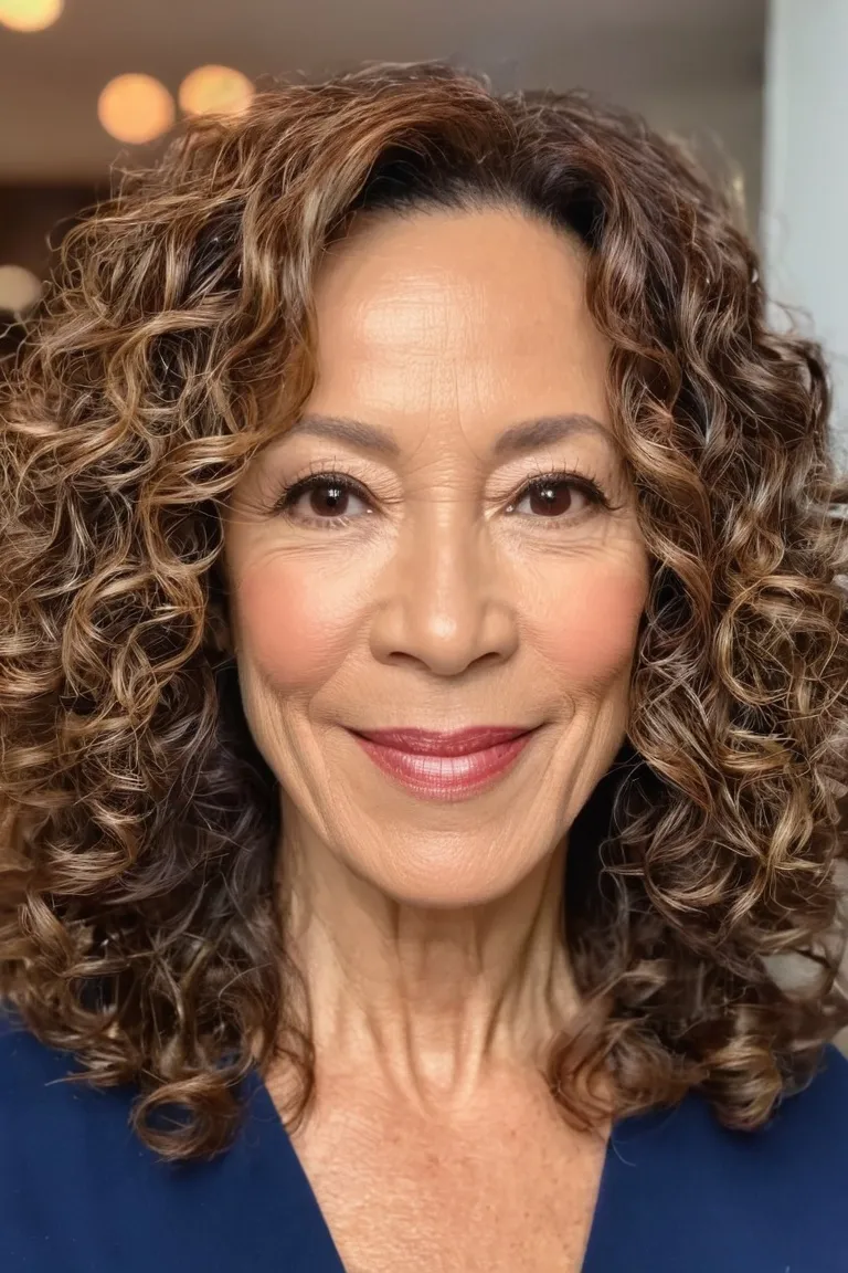 Chin-Length Brown Curls