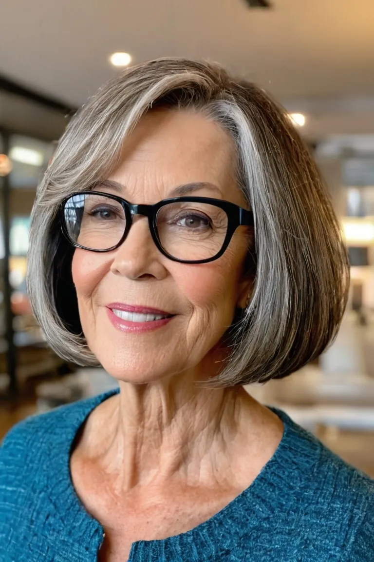 Chin-Length Feathered Bob