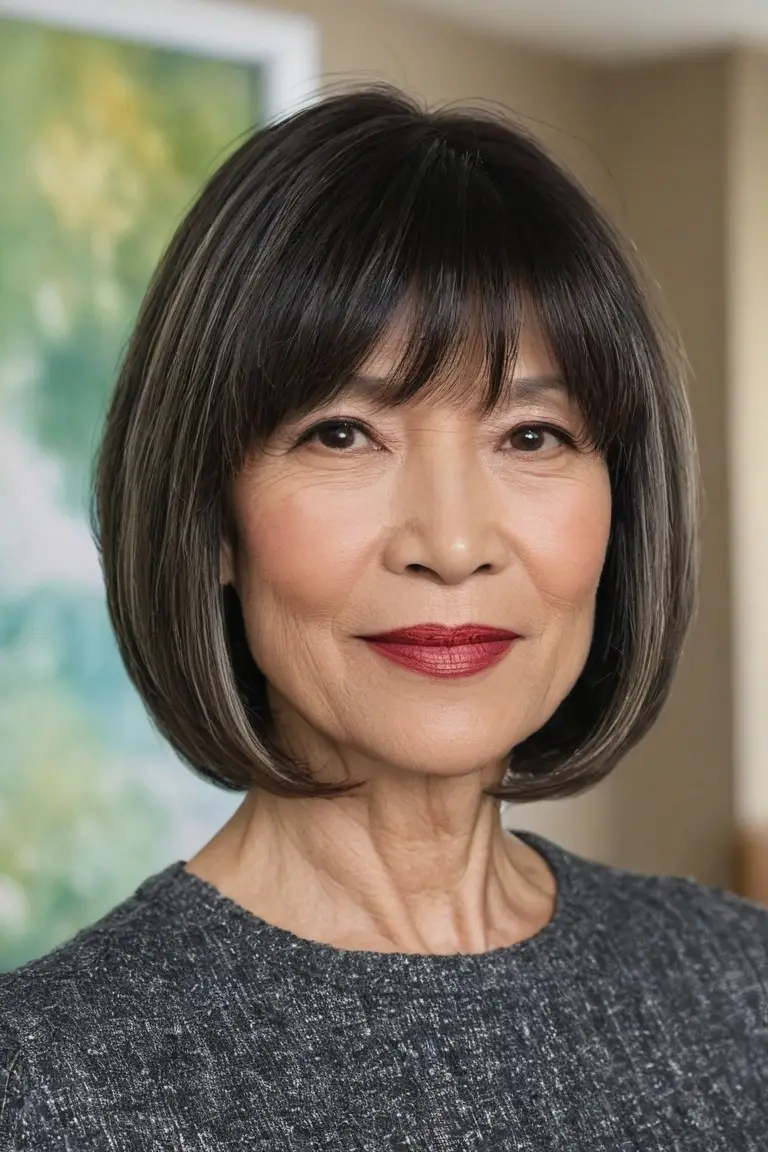 Chin-Length Layered Bob