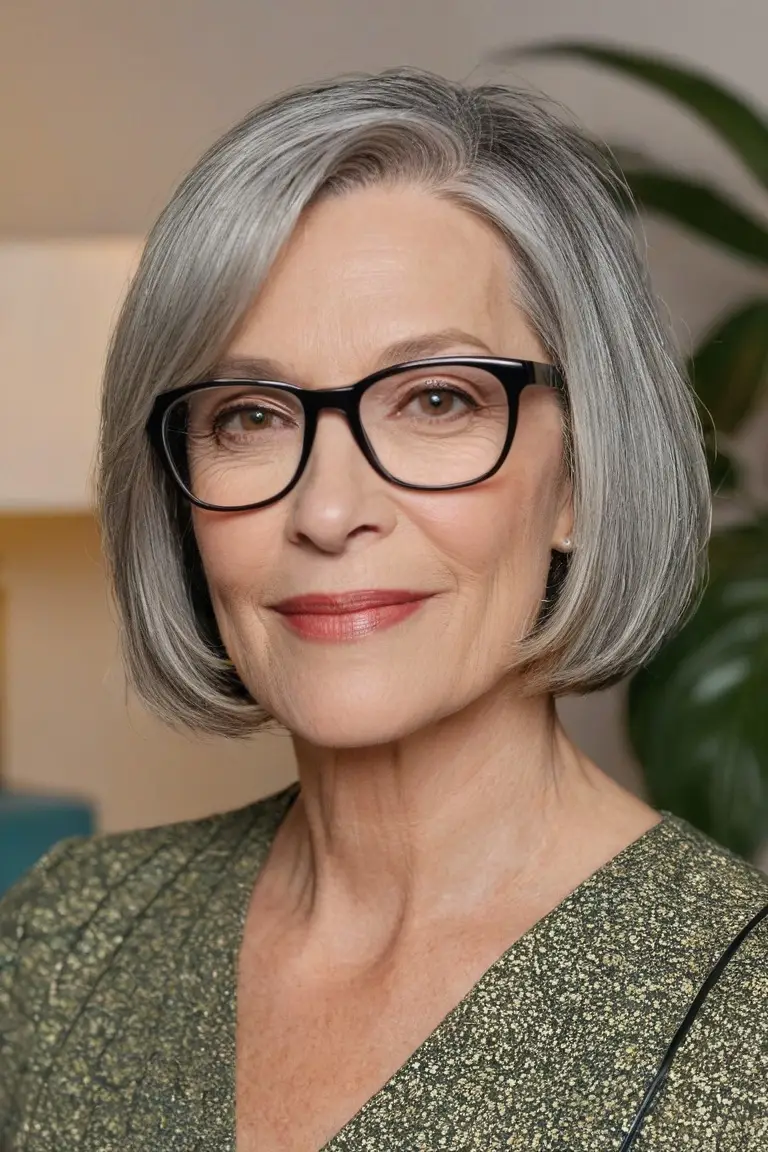 Chin-Length Layered Bob for Fine Hair