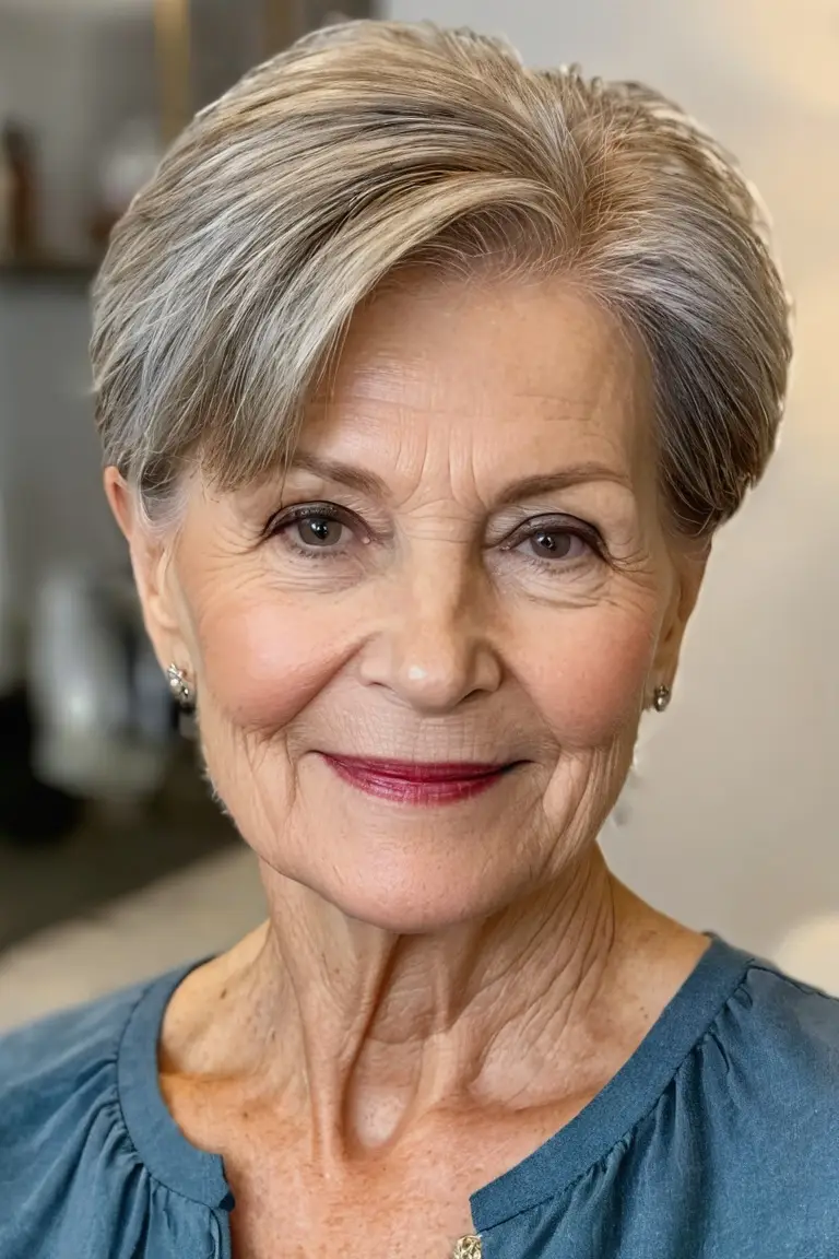 Cropped Layers for Thin Hair