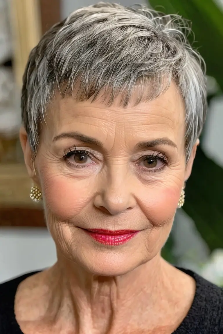 Cropped Pixie With Micro Bangs