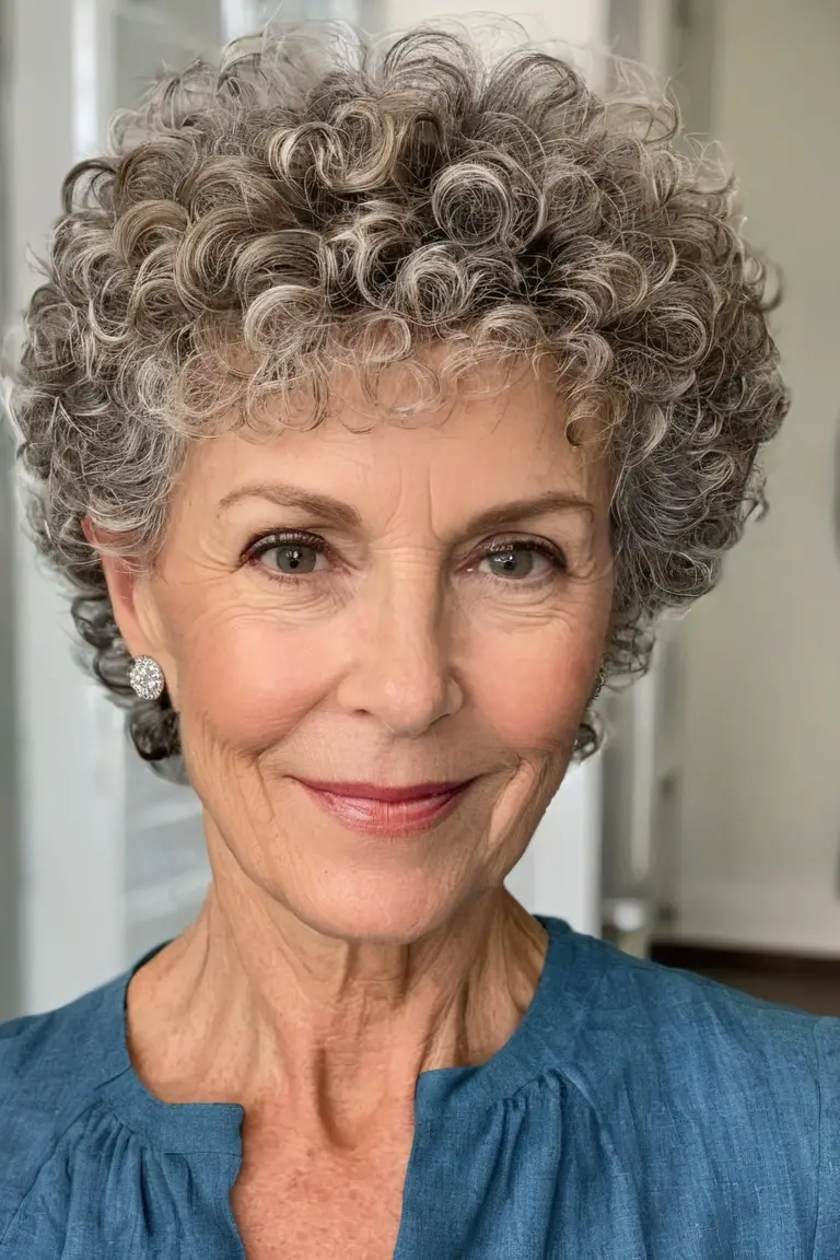 Curly Grown Out Pixie