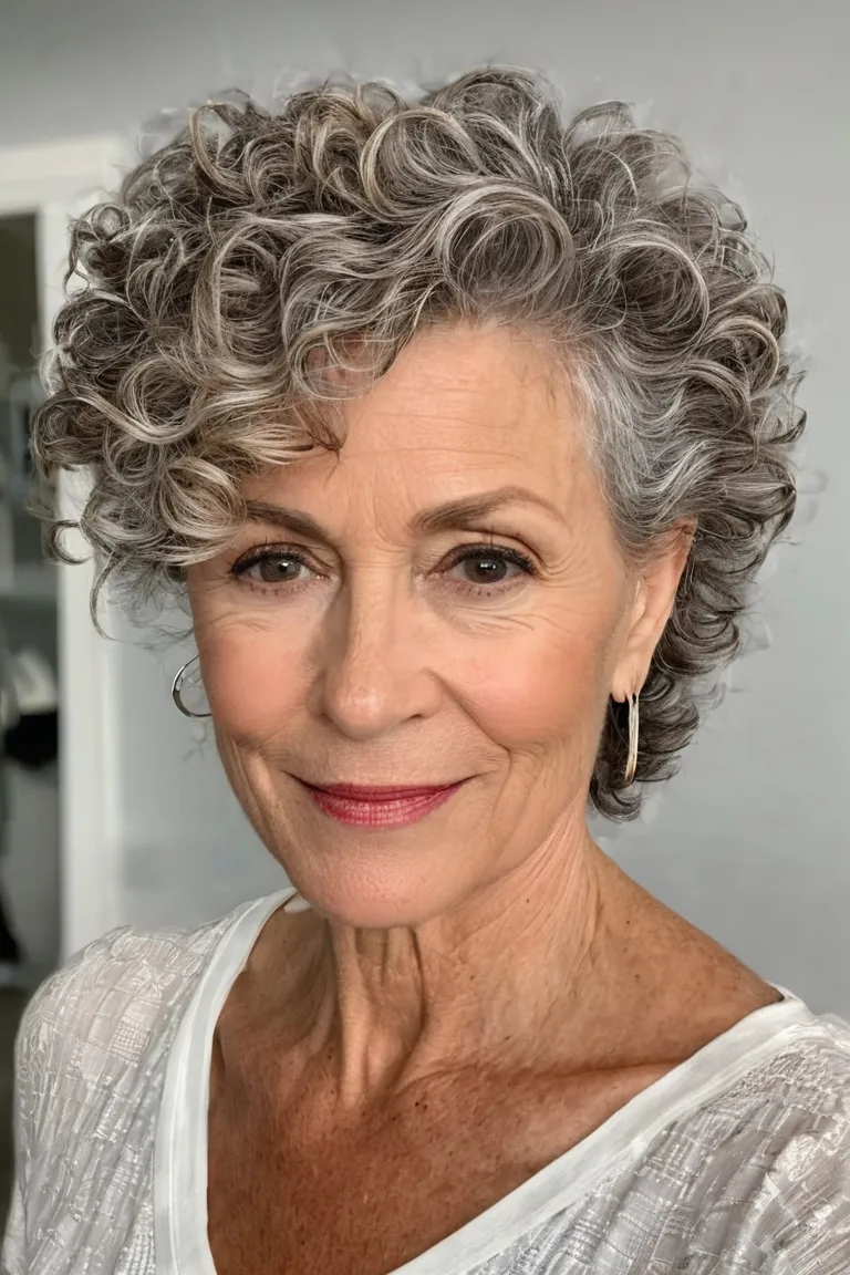 Curly Tousled Top With Undercut