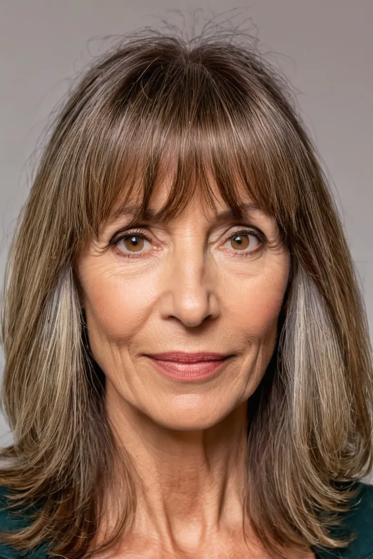 Face-Framing Layers With Bangs