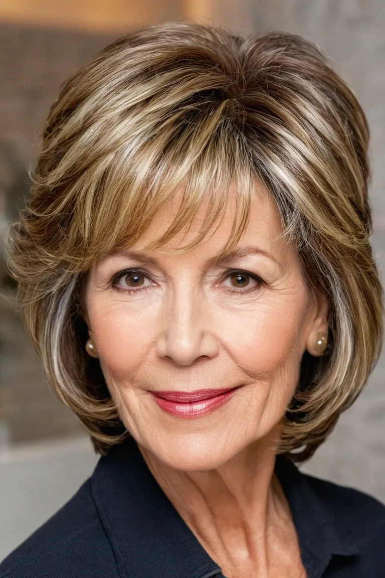 Face-Framing Layers With Highlights