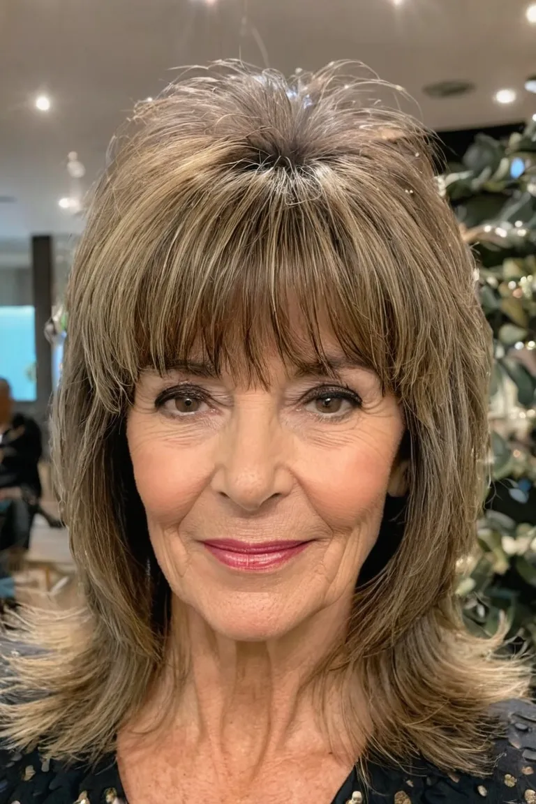 Feathered Layer With Bangs