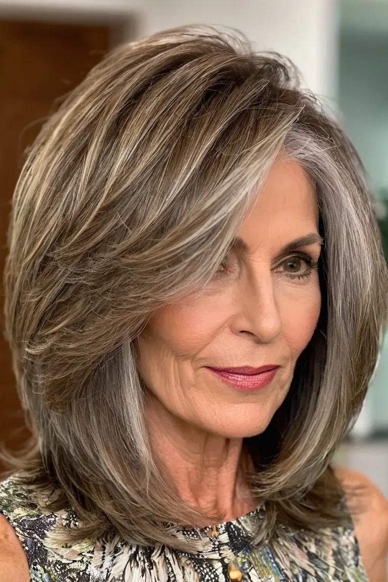 Feathered Layered Long Bob