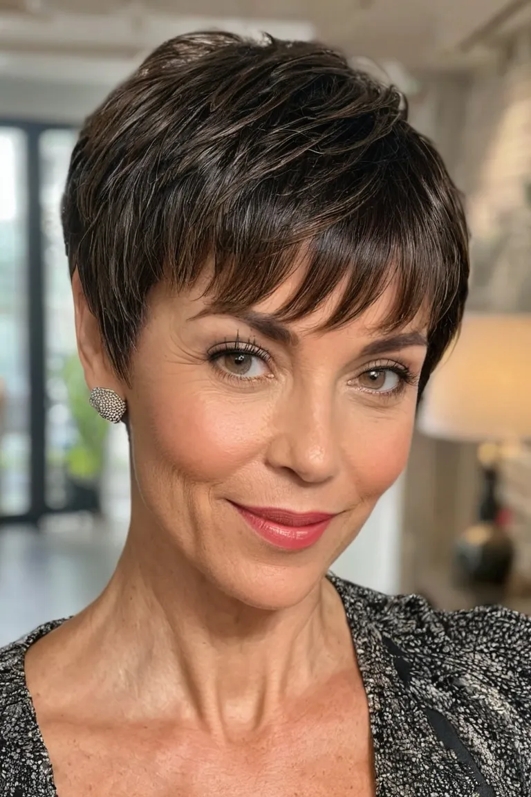 Feathered Pixie With Bangs