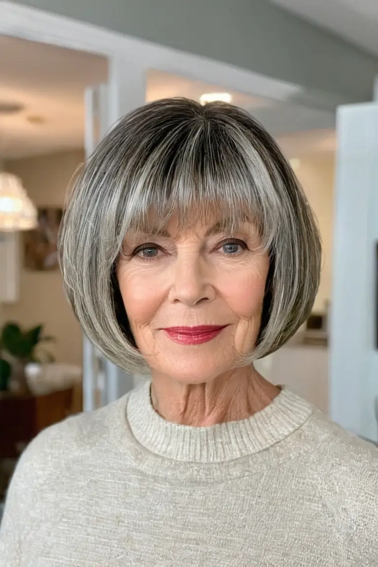 Inverted Bob With Wispy Bangs