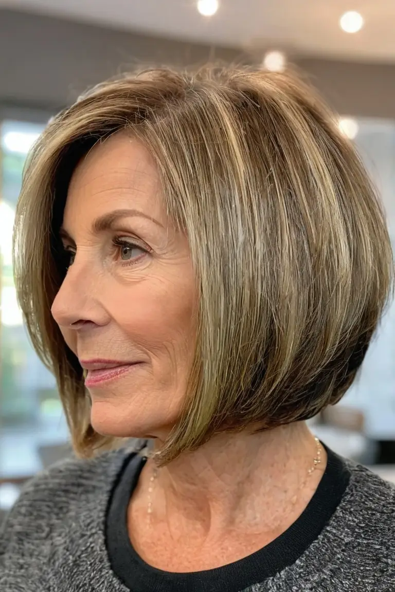Layered Highlighted Bob