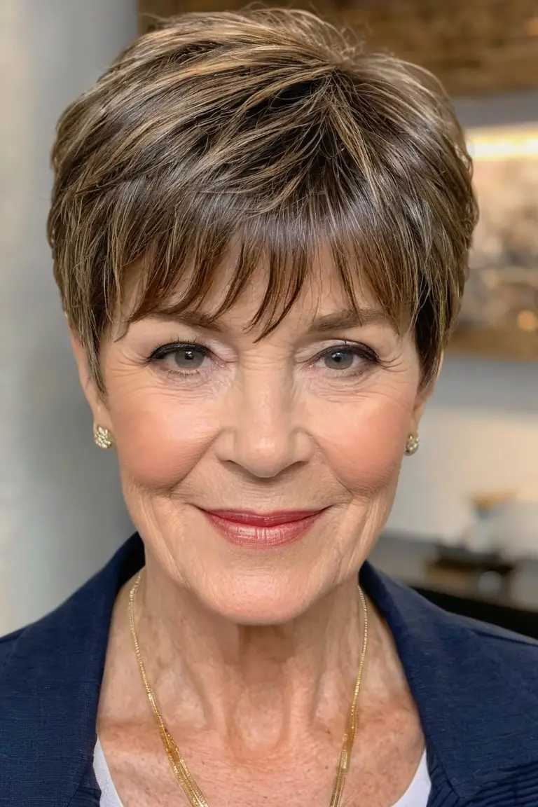 Layered Pixie With Bangs