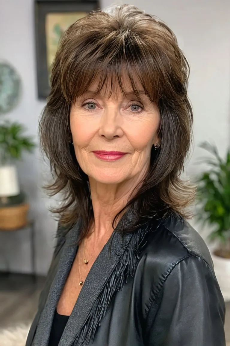 Layered Shag With Bangs