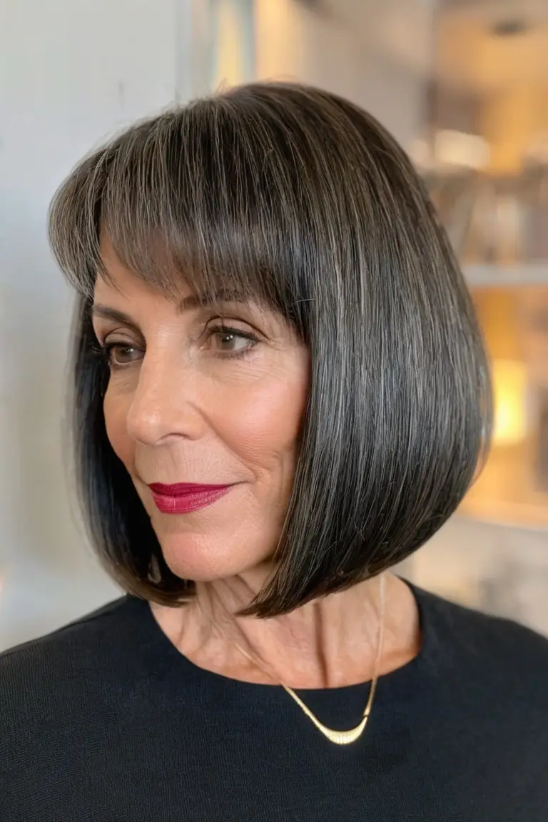 Long Blunt Bob With Volume