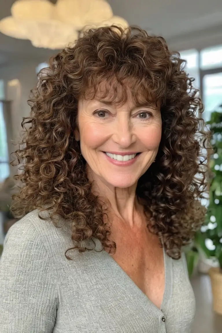 Long Curls With Bangs