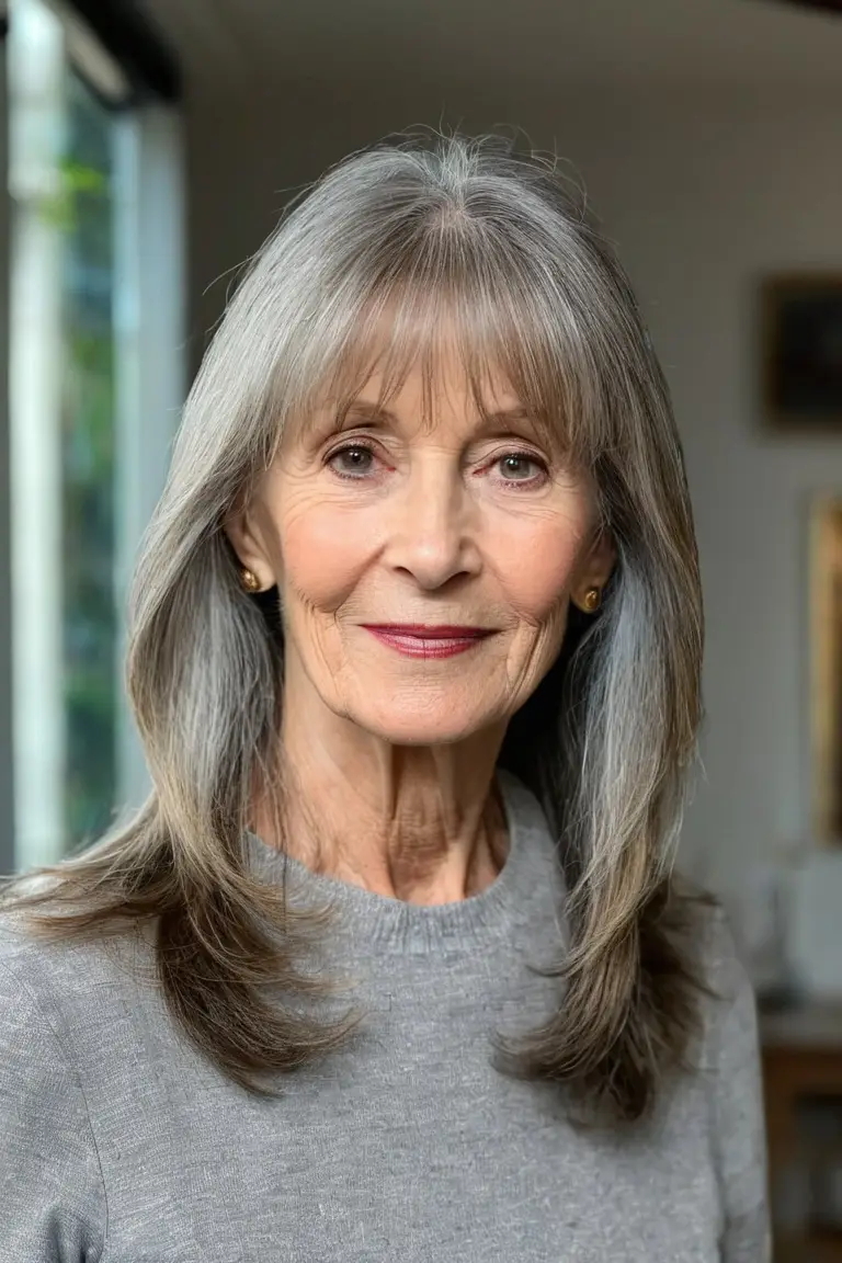 Long Layers With Long Bangs