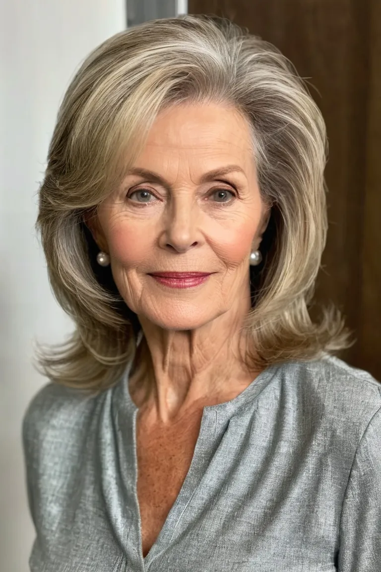 Long Layers With Side Part