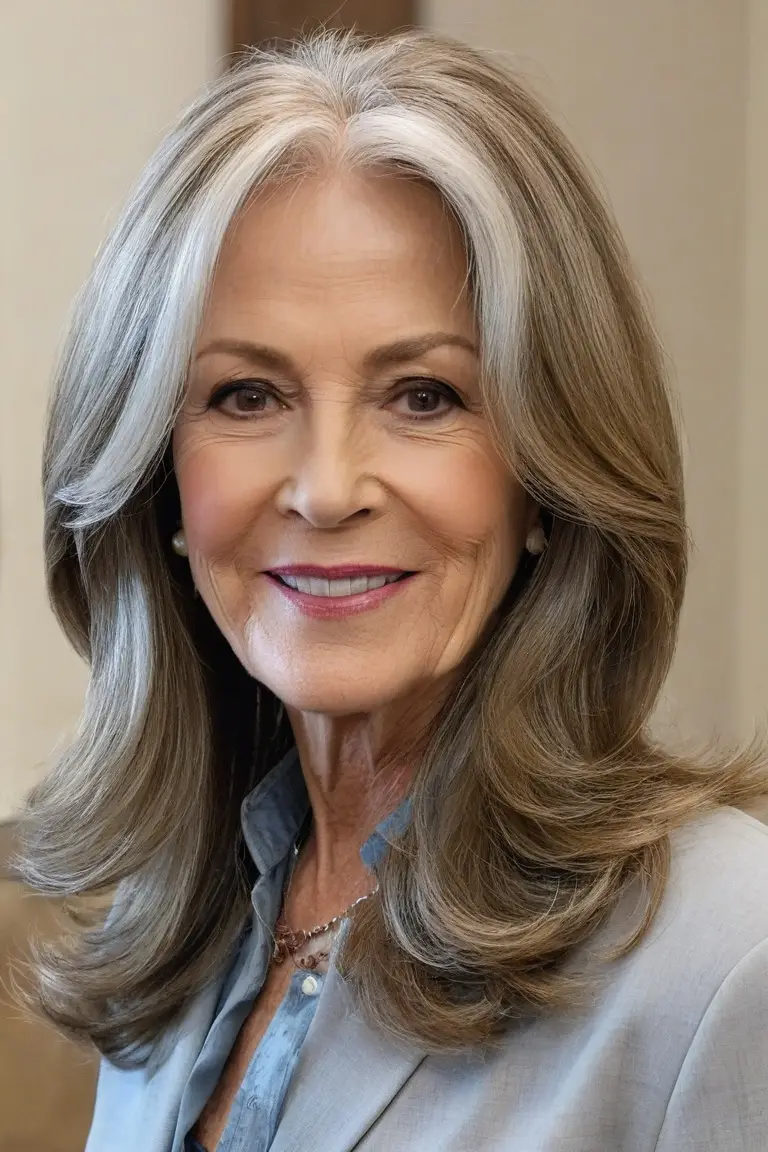 Long Layers With Side Part