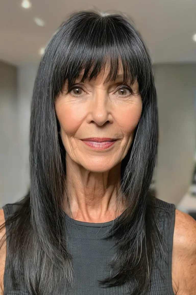 Long Layers With Straight Fringe