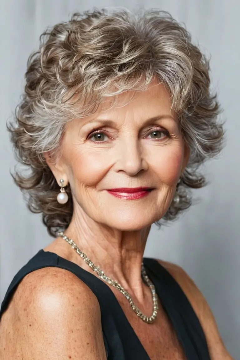 Long Wavy Layered Pixie