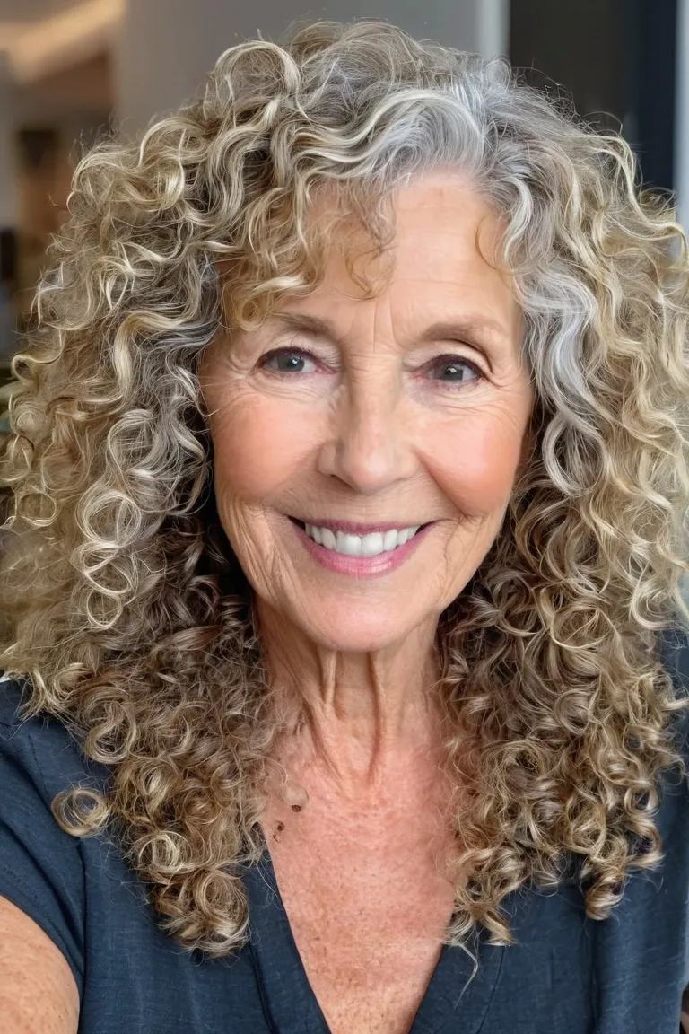 Loose Curls With Highlights