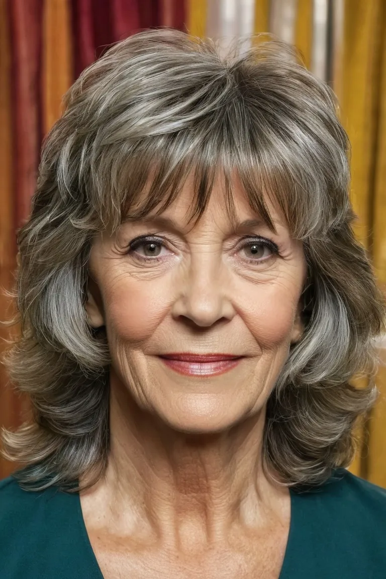 Piecey Layers With Curtain Bangs