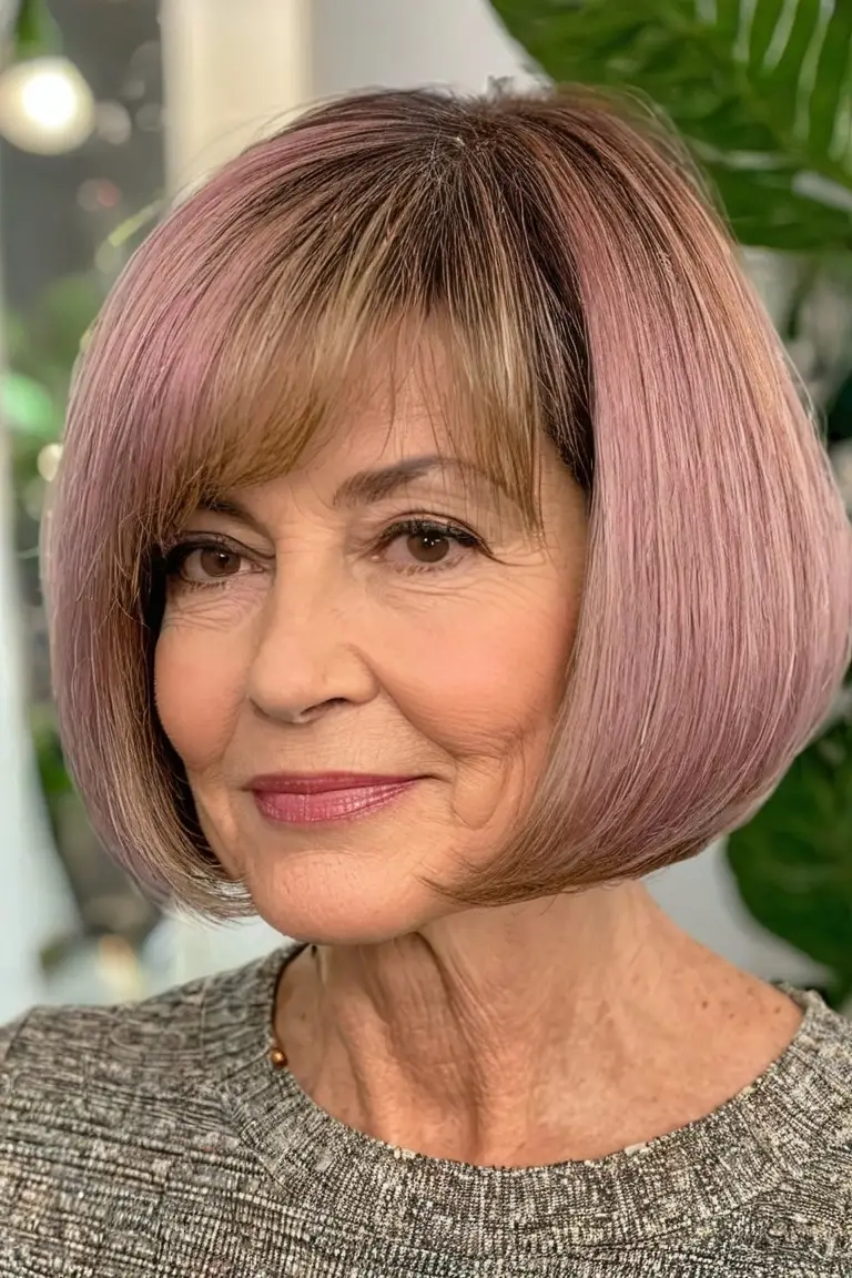 Rounded Chin-Length Bob