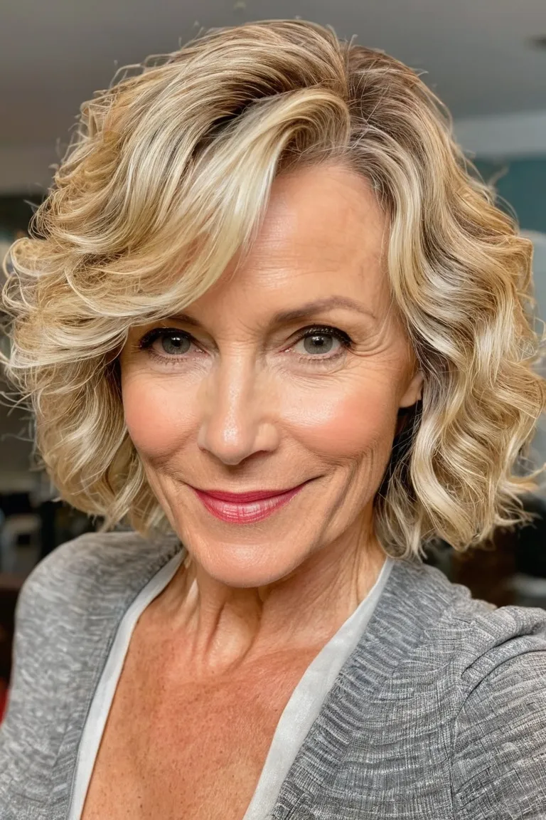 Short Blonde Waves