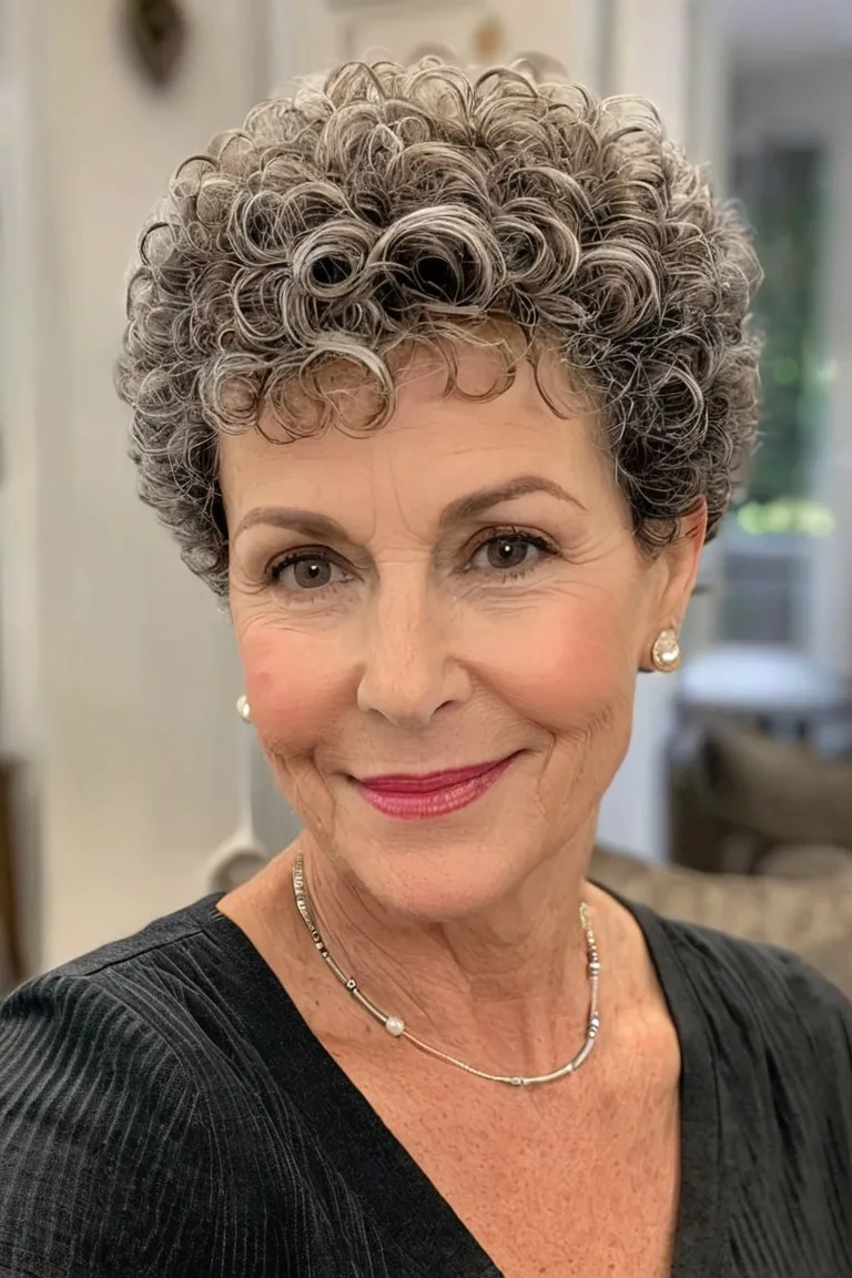 Short Curly Pixie