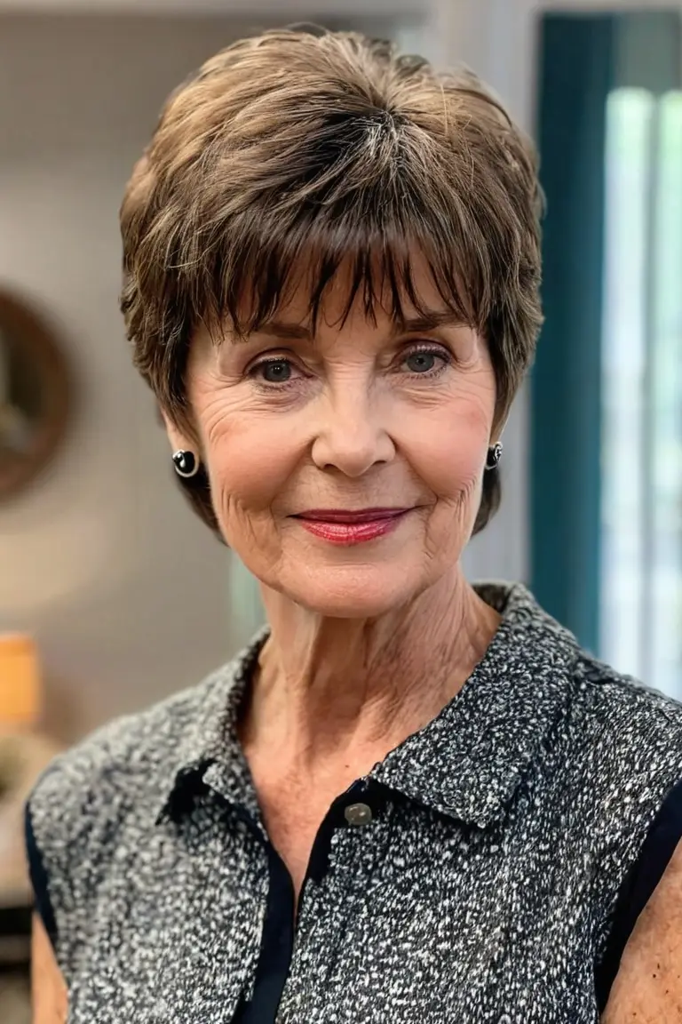 Short Shag With Bangs