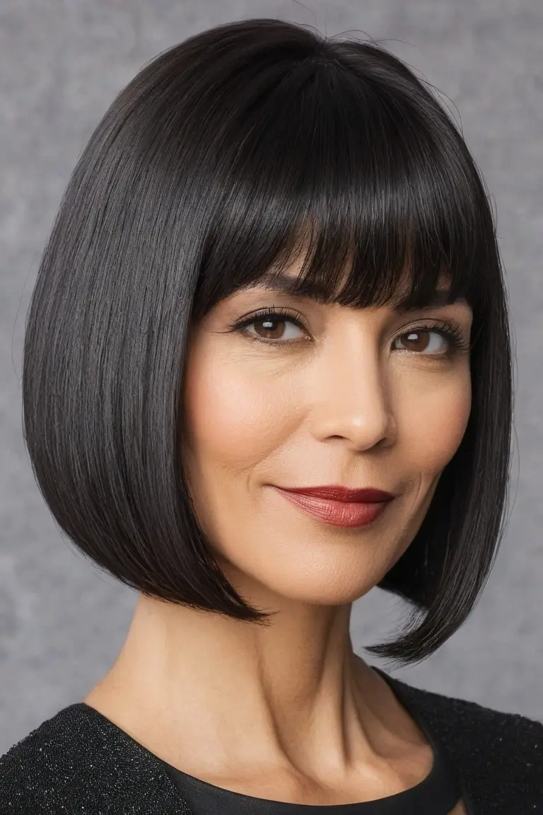 Sleek Angled Bob