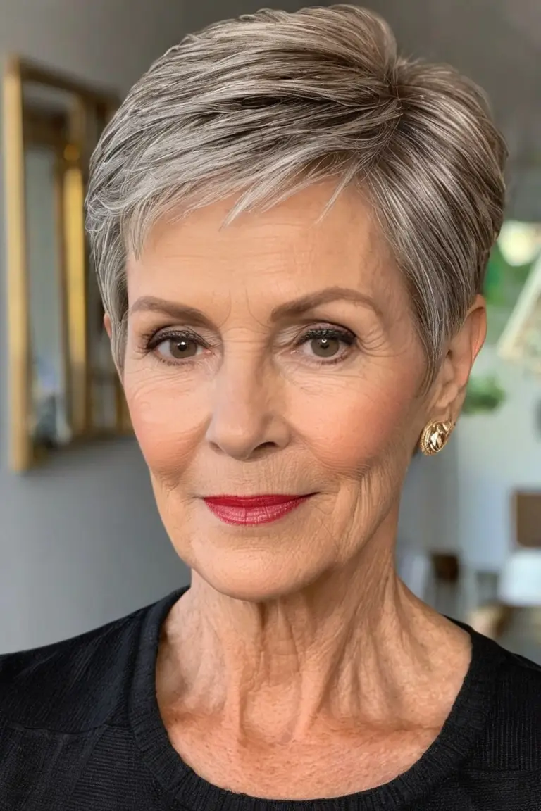 Smooth Side-Swept Pixie With Taper