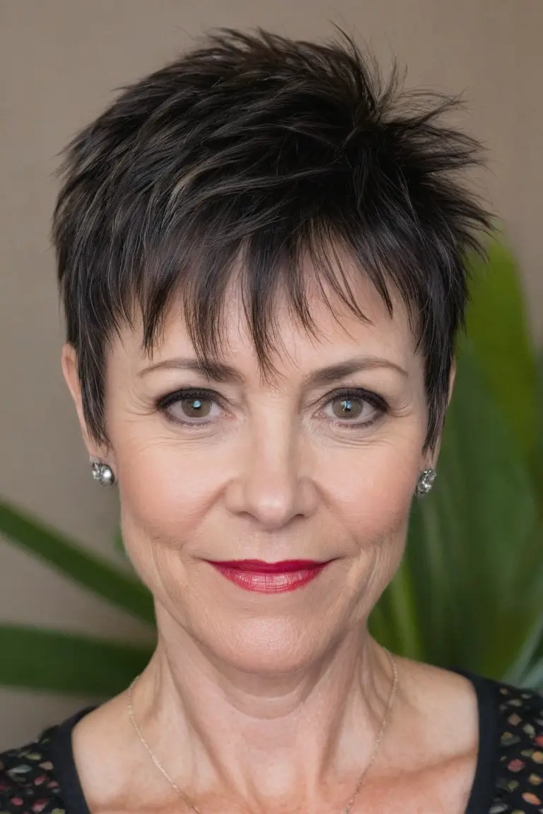 Spiky Pixie With Bangs