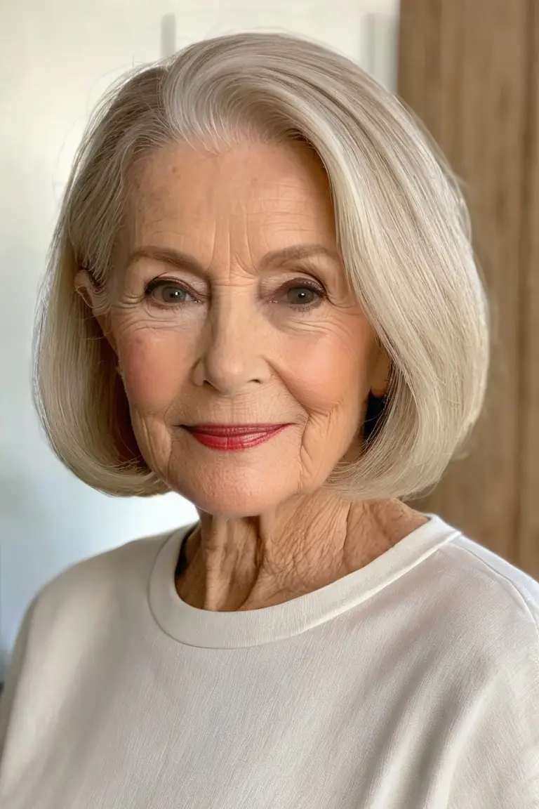 Straight Blonde Lob (long Bob)