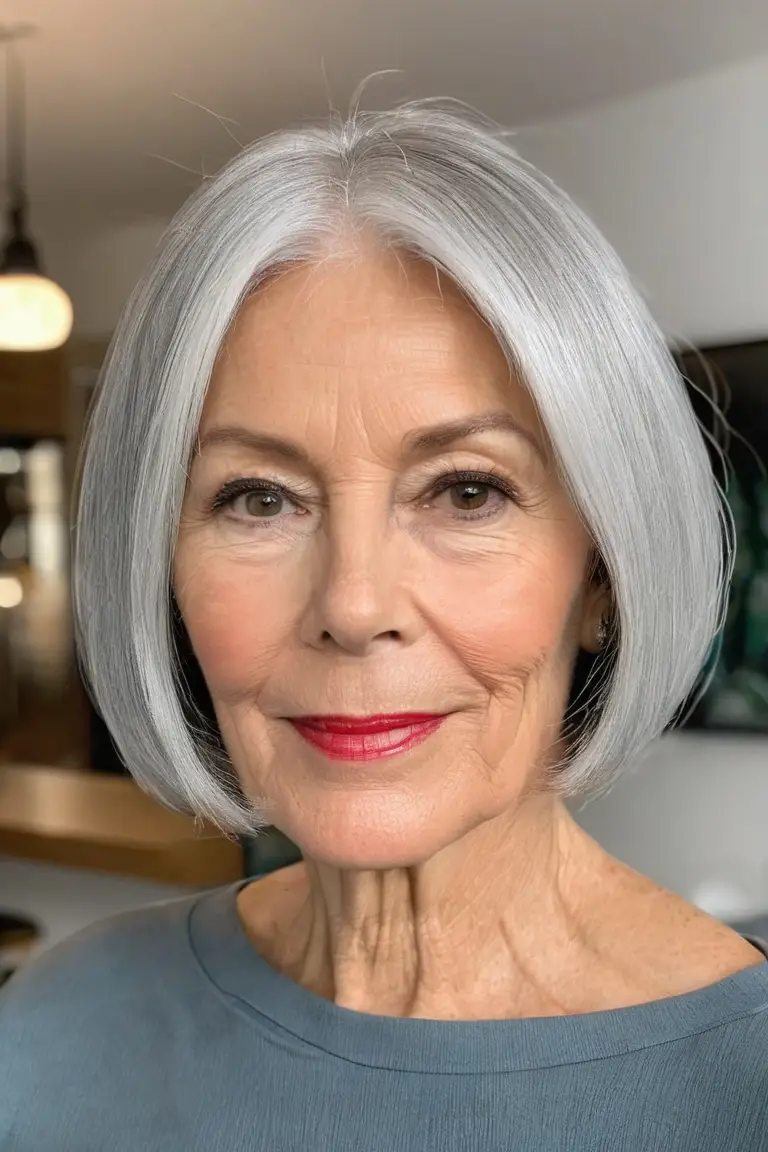Straight Silver Bob