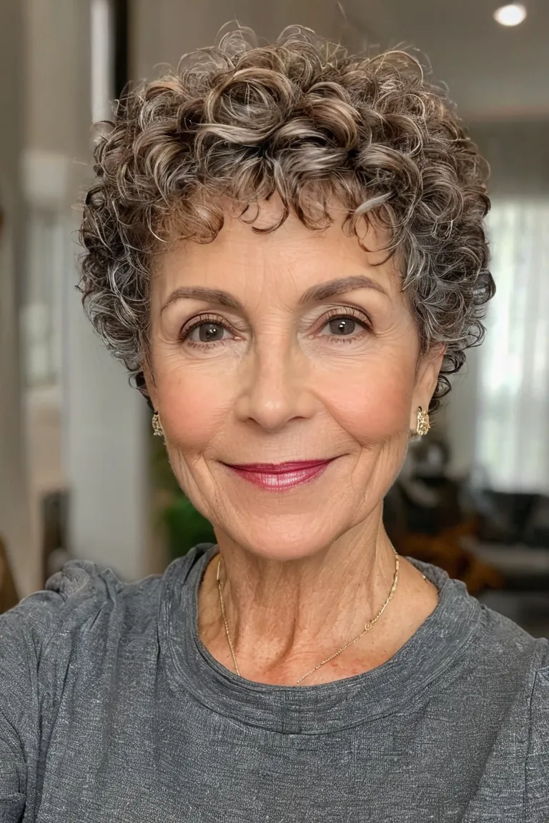 Textured Curly Pixie