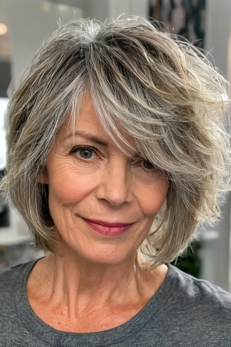 Tousled Layered Bob