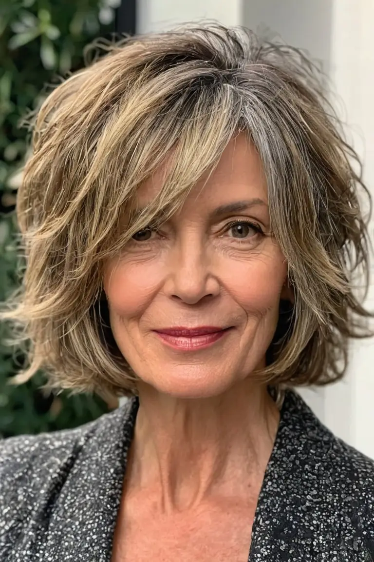 Tousled Layered Bob