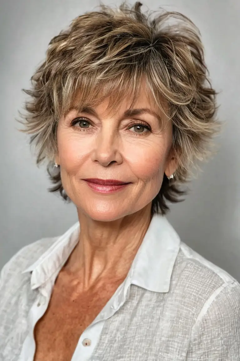 Tousled Shaggy Pixie