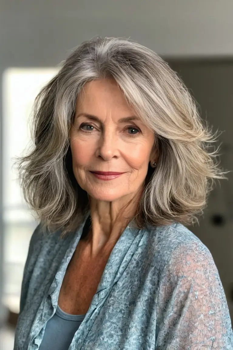Tousled Shoulder-Length Lob
