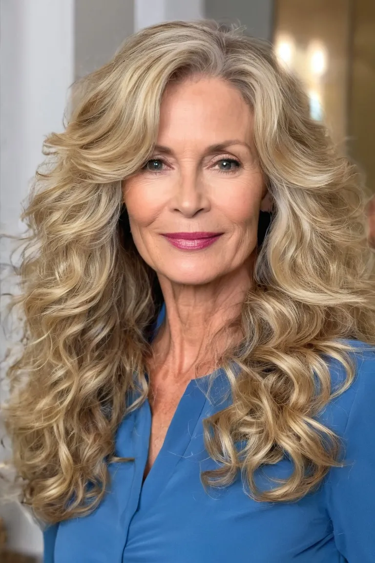 Voluminous Blonde Waves