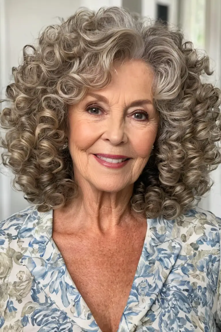 Voluminous Cropped Curls