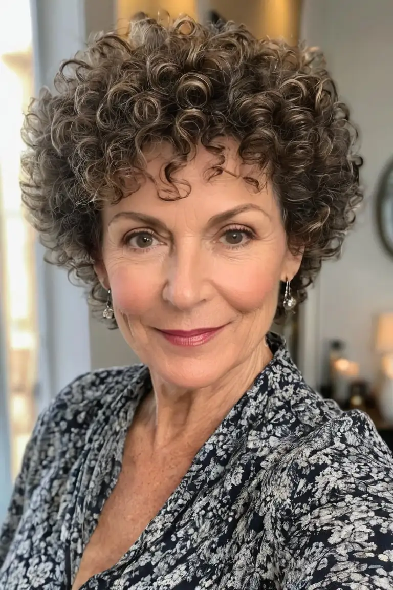 Voluminous Naturally Curly Pixie
