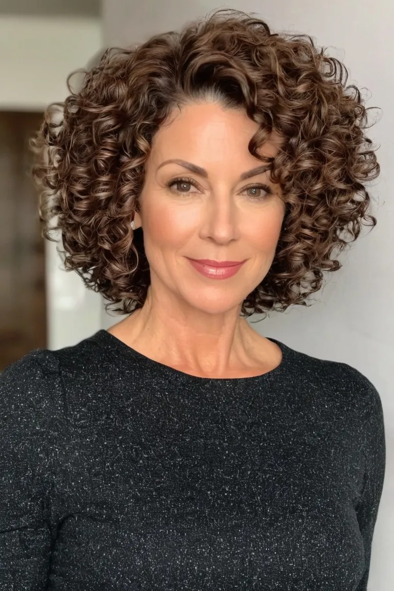 Voluminous Short Curls