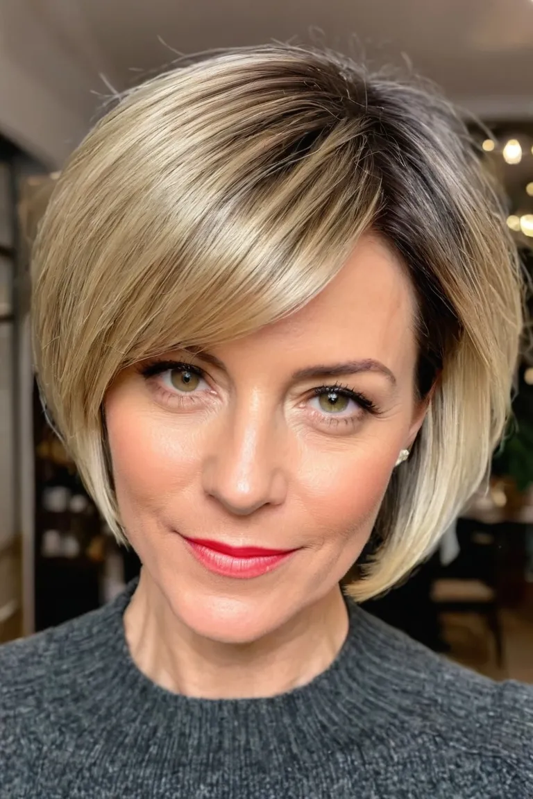 Voluminous Straight Pixie Bob