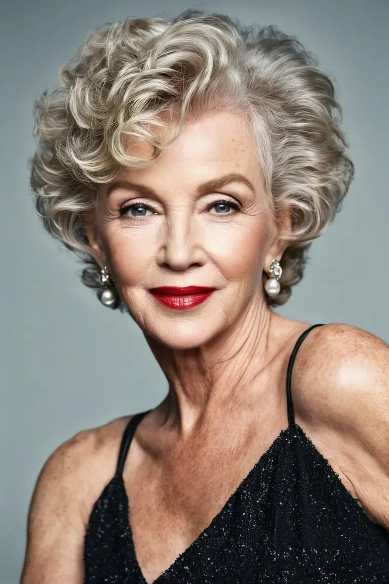 Voluminous Textured Wavy Pixie