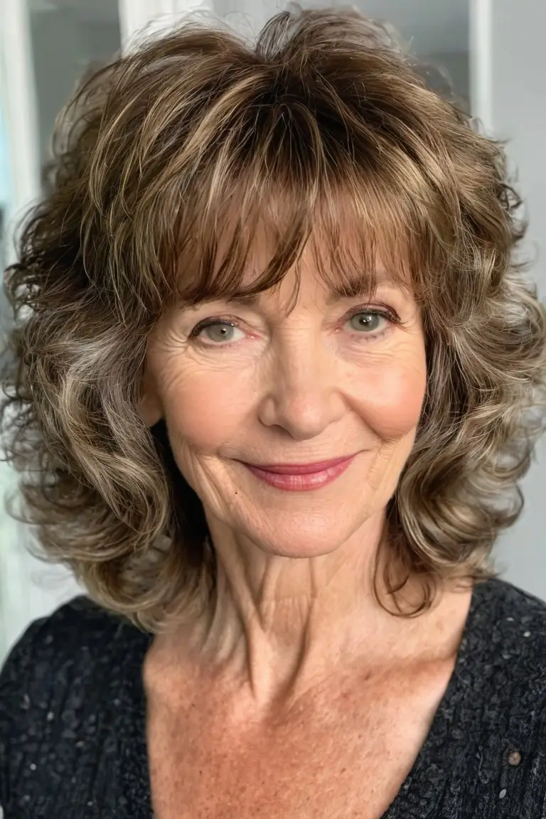 Wavy Shag With Bangs