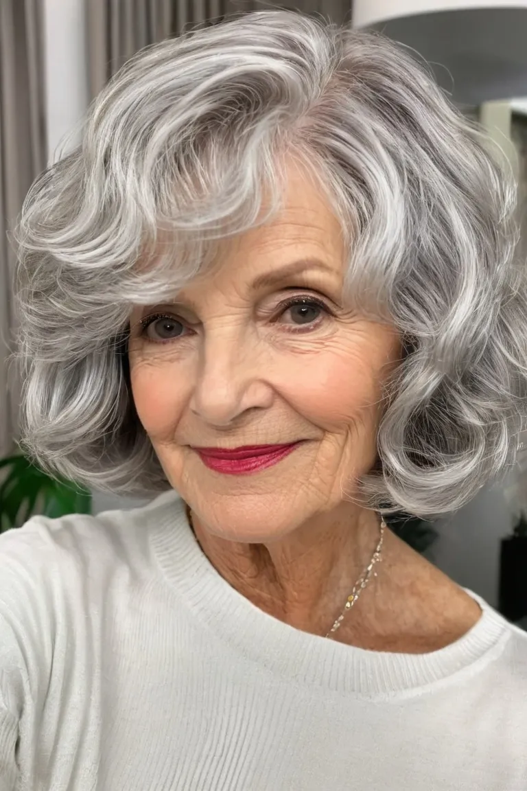Wavy Silver Bob